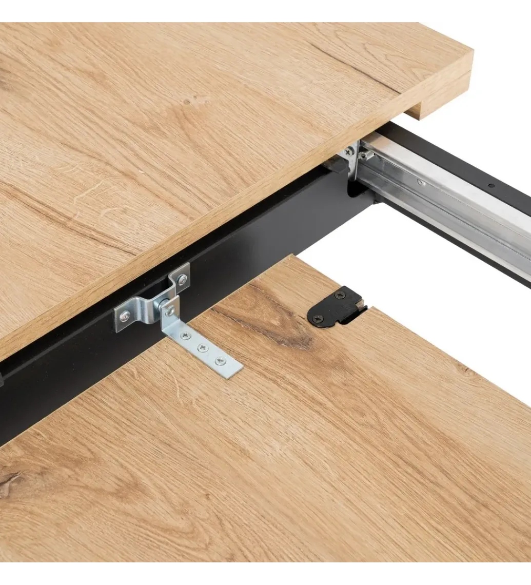 Stół rozkładany WOPUNET od 170 do 230 cm naturalny czarny*Zona-Design Online