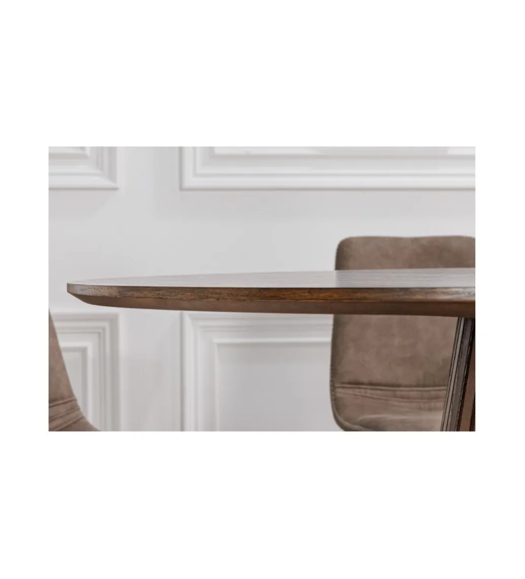 Stół SANZA 120 cm w optyce dąb ciemny*Invicta Interior New