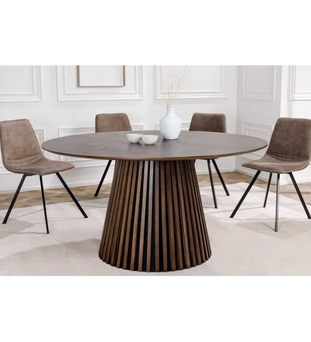 Stół SANZA 140 cm w optyce dąb ciemny*Invicta Interior Sale