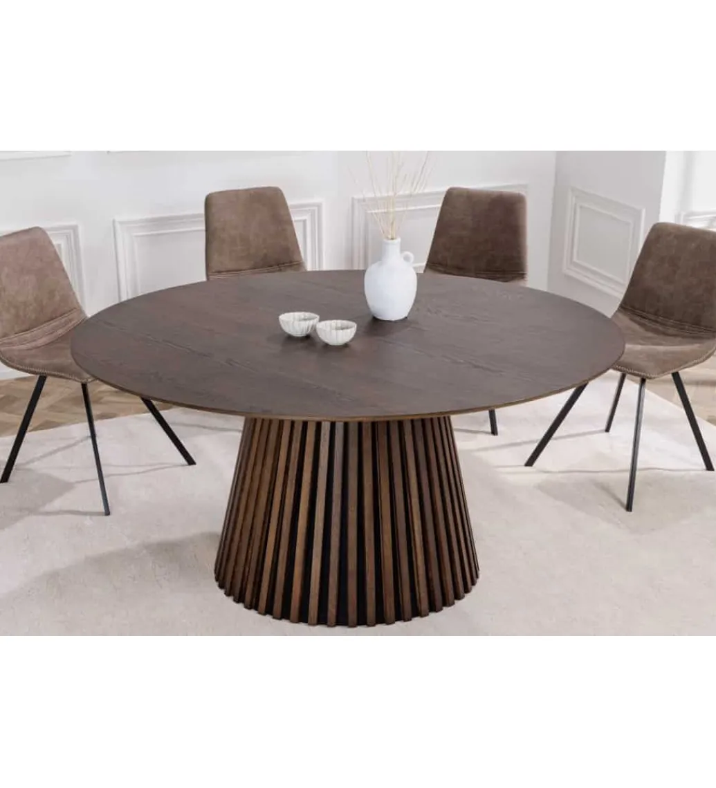 Stół SANZA 140 cm w optyce dąb ciemny*Invicta Interior Sale