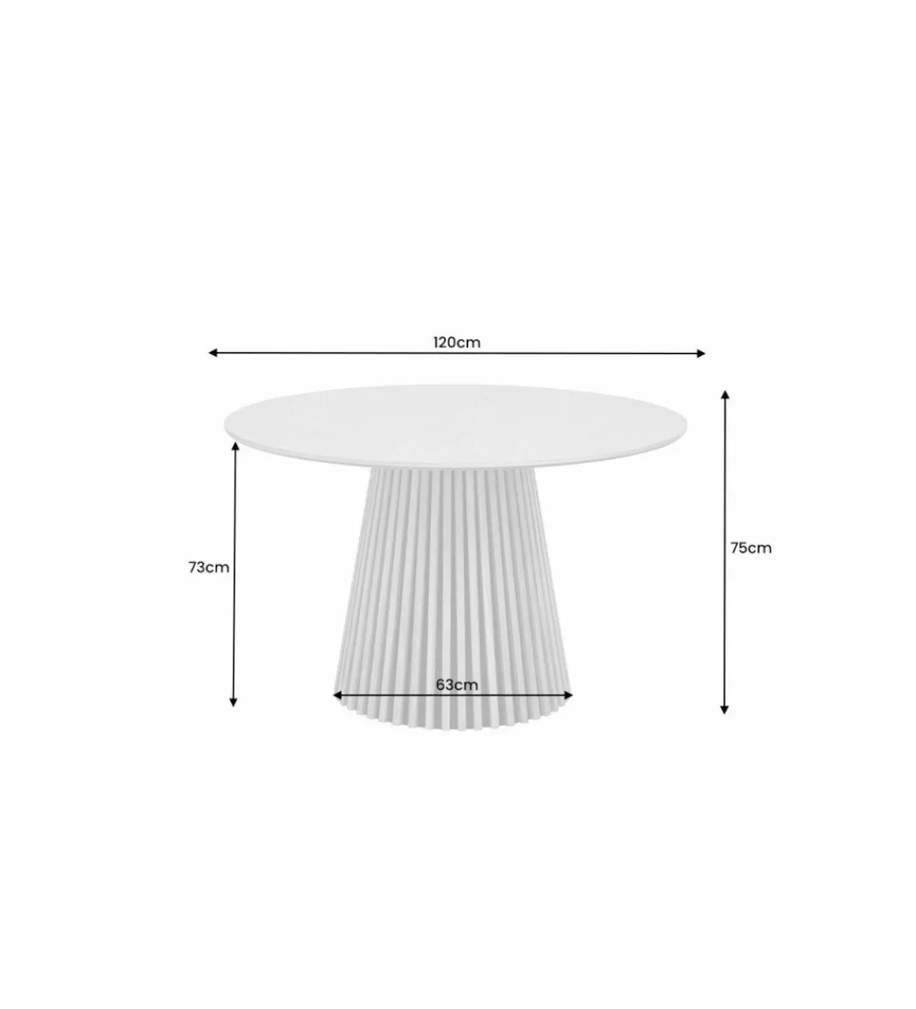 Stół SANZA 120 cm w optyce dębu*Invicta Interior Sale
