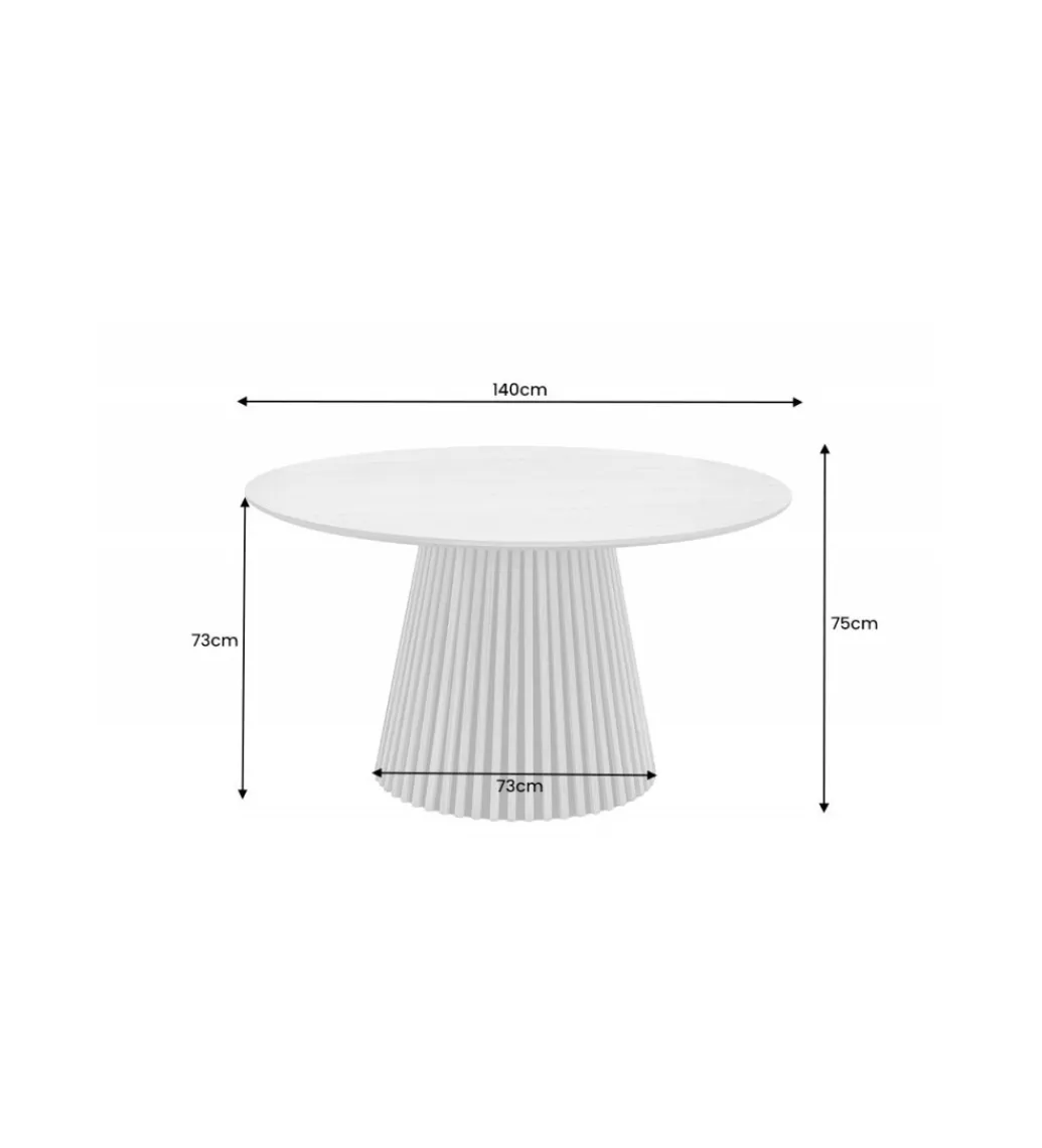 Stół SANZA 140 cm w optyce dębu*Invicta Interior Best