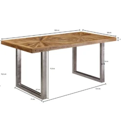 Stół SCALO 180 cm drewno mango*WOHNLING, GERMANY Outlet