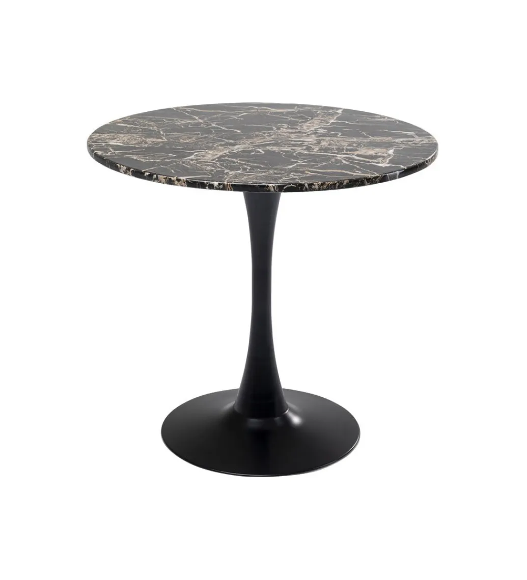 Stół SCHICKERIA 80 cm efekt czarnego marmuru*KARE New