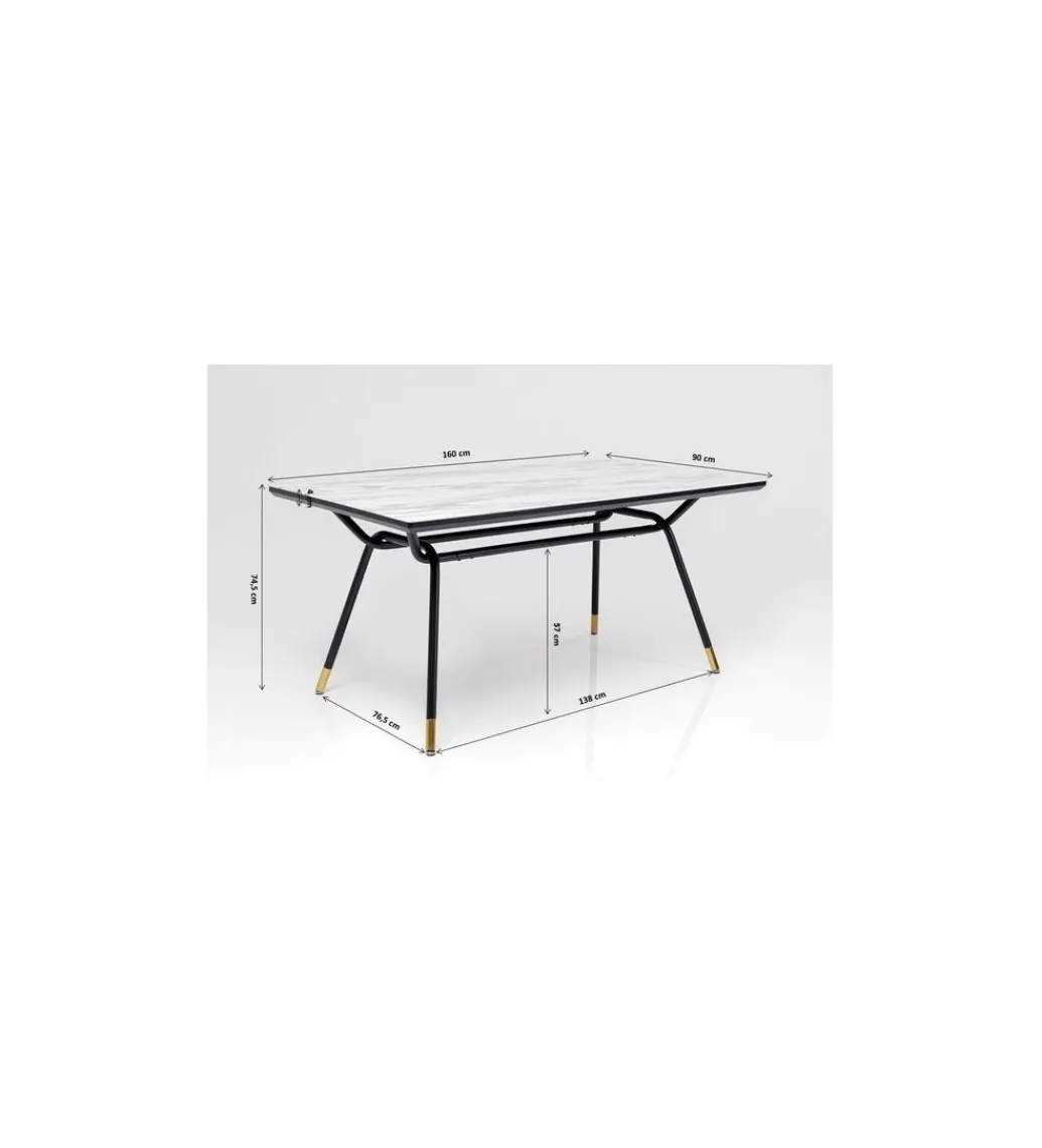 Stół South Beach 160 cm w optyce marmuru*KARE Sale