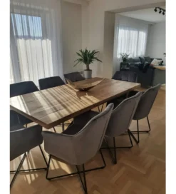 Stół SPIDER Galaxy 200 cm craft drewno mango na nogach pająk krzyżak*Invicta Interior Discount