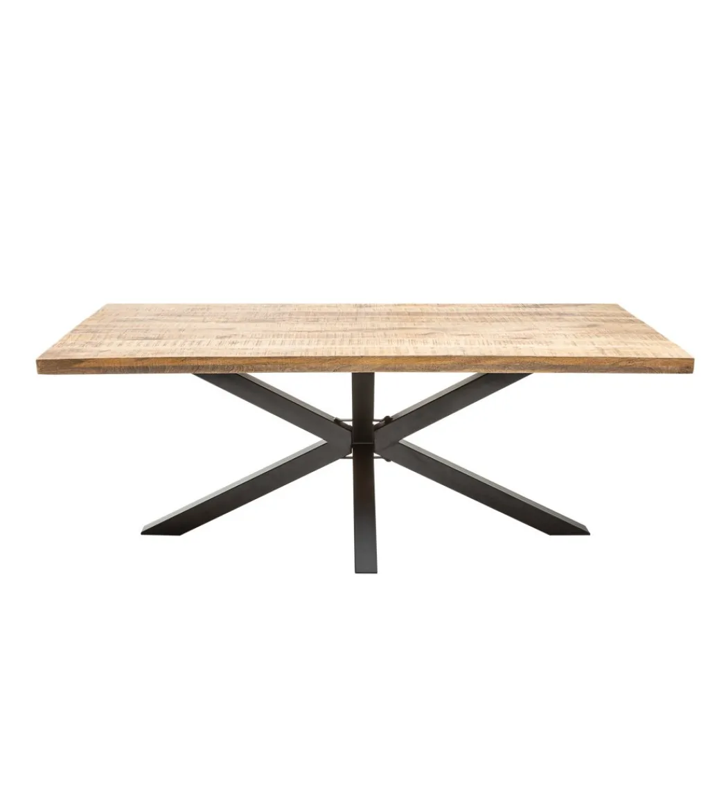 Stół SPIDER Galaxy 180 cm drewno Mango na nogach pająk krzyżak*Invicta Interior Clearance
