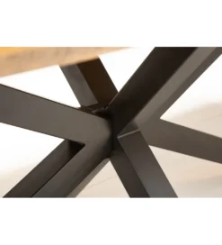 Stół SPIDER Galaxy 160 cm drewno Mango na nogach pająk krzyżak*Invicta Interior Online
