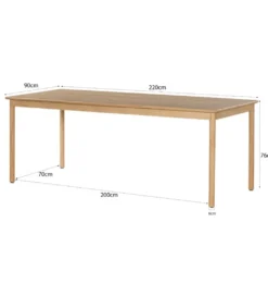Stół TOBAGO 220 cm naturalny*LF-Design Discount