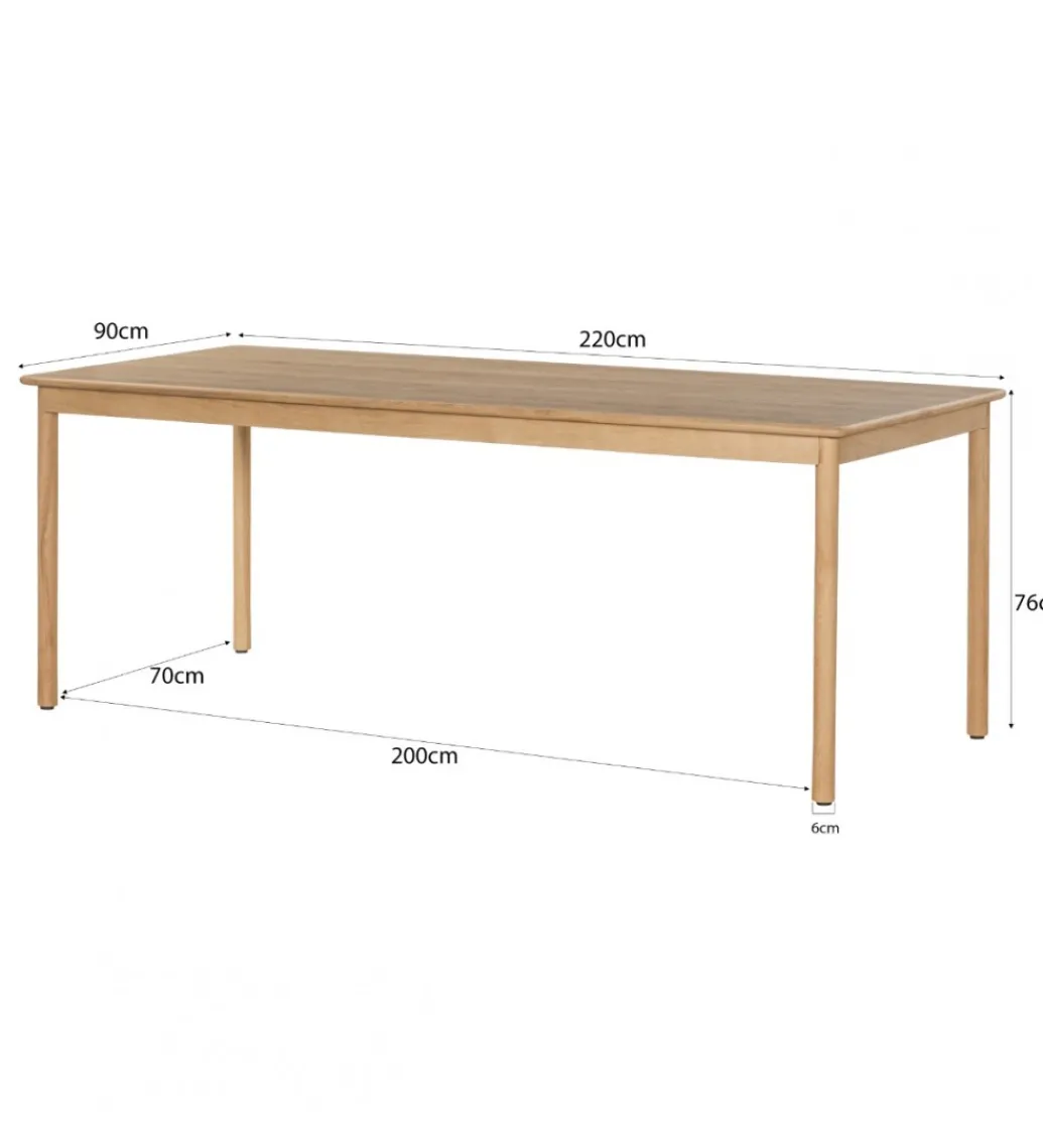 Stół TOBAGO 220 cm naturalny*LF-Design Discount