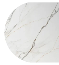 Stół TRANKY 180 x 90 cm ciemno brązowy blat ceramika*Zona-Design Sale