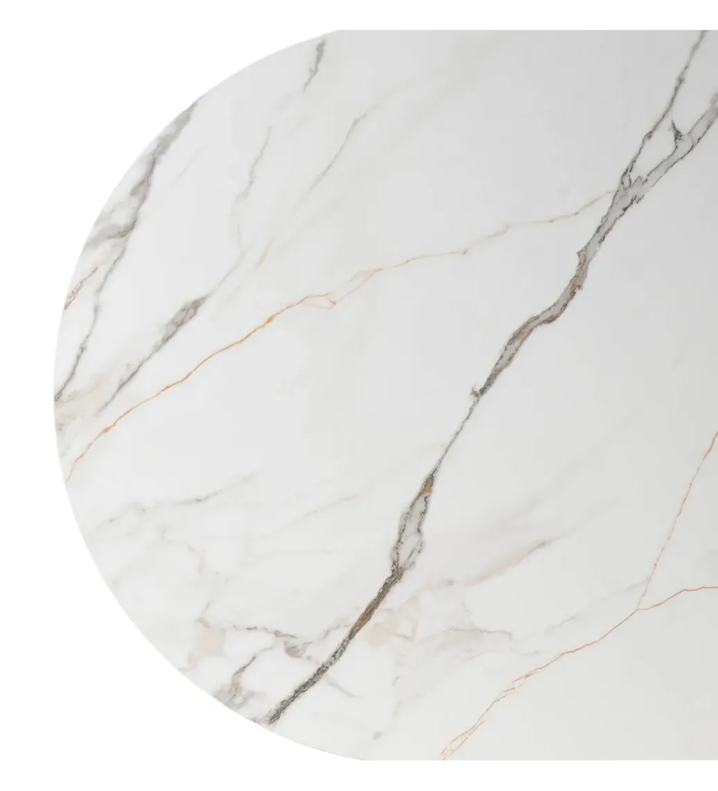 Stół TRANKY 180 x 90 cm ciemno brązowy blat ceramika*Zona-Design Sale