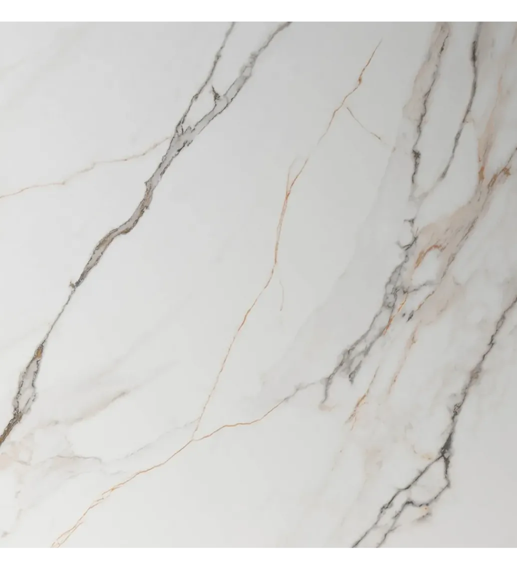 Stół TRANKY 180 x 90 cm ciemno brązowy blat ceramika*Zona-Design Sale