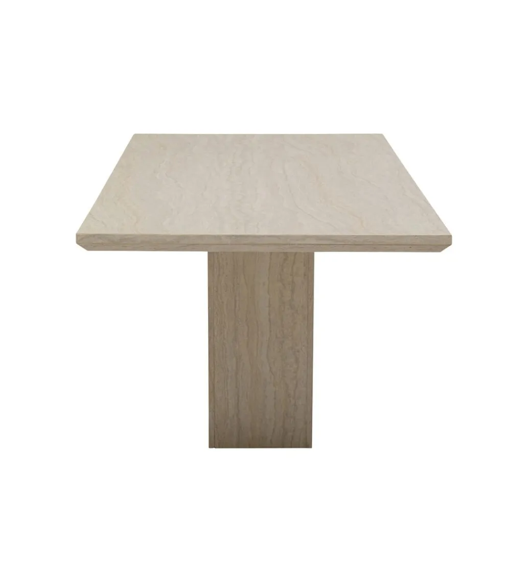 Stół TRAVERTINO 160 x 90 cm naturalny beżowy*KARE Discount