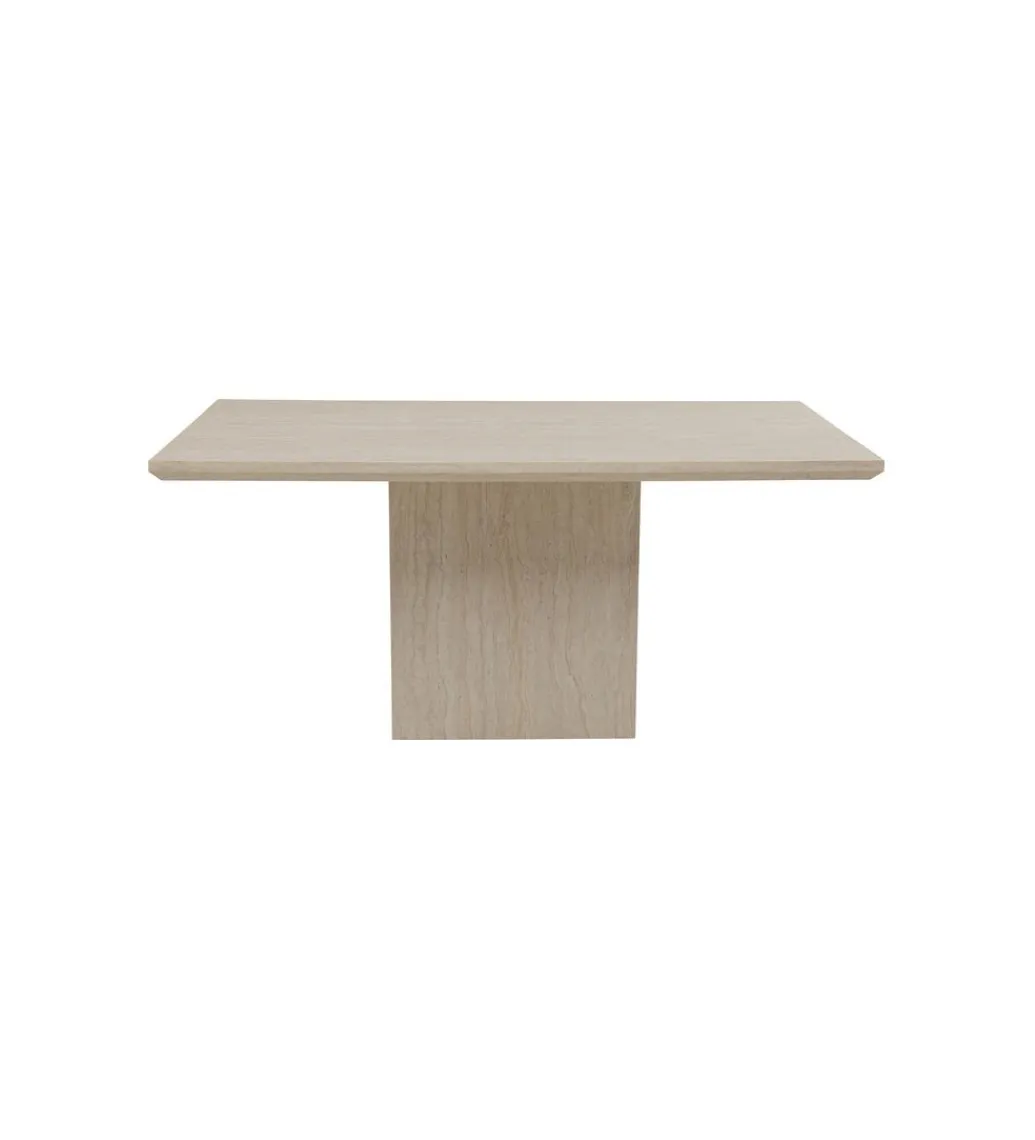 Stół TRAVERTINO 160 x 90 cm naturalny beżowy*KARE Discount