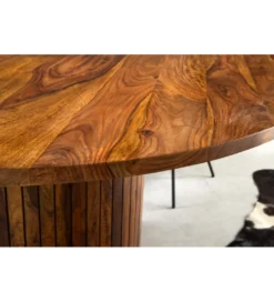 Stół TRES CHIC 120 cm drewno sheesham naturalny*Invicta Interior Online