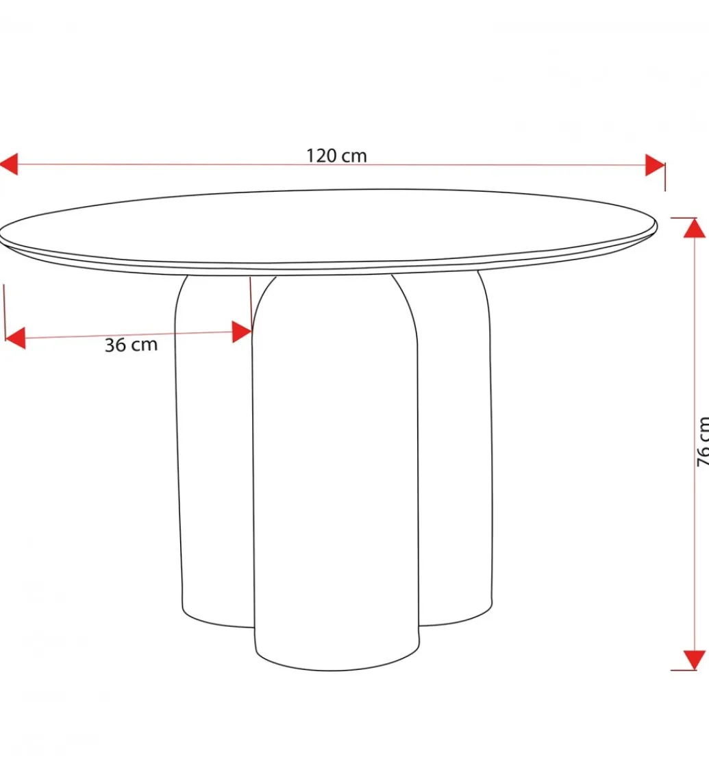Stół UKAPI 120 cm drewno mango*Exclusivas New