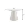 Stół UNIQUE 120 cm drewno orzecha biały ceramiczny blat*Invicta Interior Hot