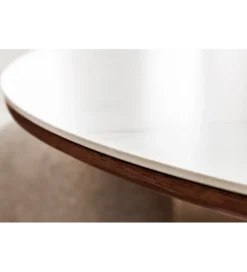 Stół UNIQUE 120 cm drewno orzecha biały ceramiczny blat*Invicta Interior Hot