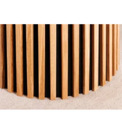 Stół VALHALLA WOOD okrągły 120-160-200cm rozkładany dąb naturalny*Invicta Interior Discount