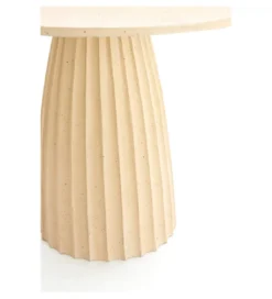 Stół VEGLIA 120 cm piaskowy mat jasny brązowy*L&L Hot