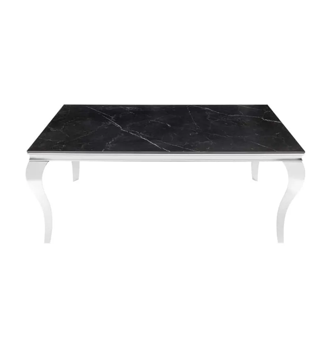 Stół VENETO Modern Barock 180 cm w optyce czarnego marmuru*Invicta Interior New