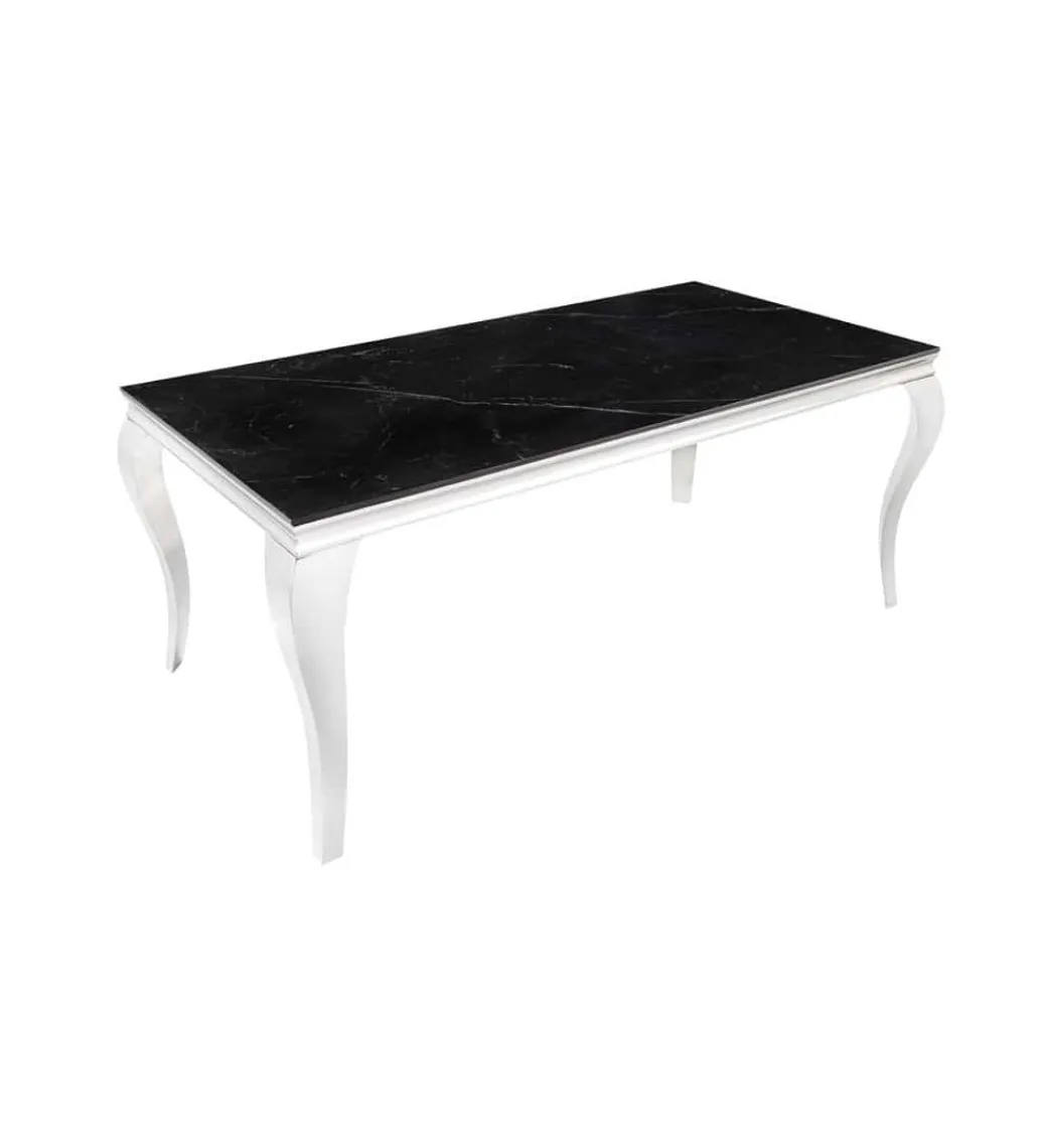 Stół VENETO Modern Barock 180 cm w optyce czarnego marmuru*Invicta Interior New