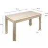 Stół WOHNLING 120 cm drewno mango białe wykończenie*WOHNLING, GERMANY Best