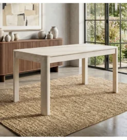 Stół WOHNLING 120 cm drewno mango białe wykończenie*WOHNLING, GERMANY Best
