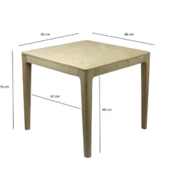 Stół WOHNLING 80 cm drewno mango naturalny*WOHNLING, GERMANY Outlet