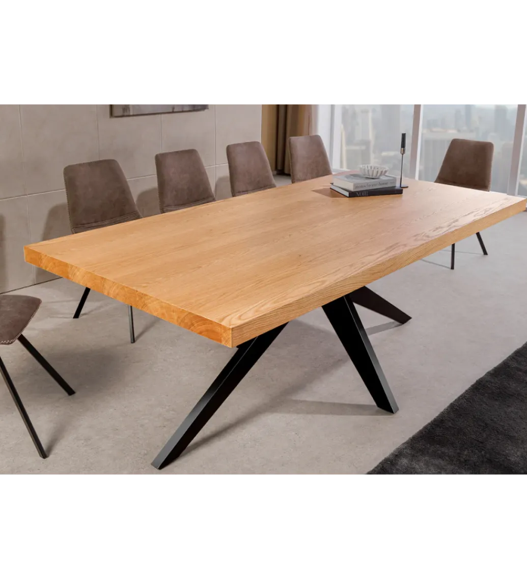 Stół ZEZUS 200 cm kolor naturalnego dębu*Invicta Interior
