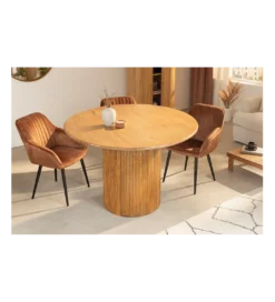 Stół z szafką TRES CHIC 120 cm drewno mango brązowy*Invicta Interior New