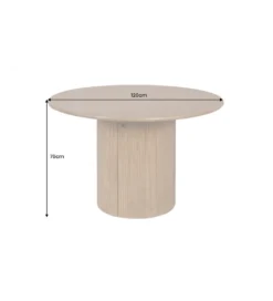 Stół z szafką TRES CHIC 120 cm drewno mango brązowy*Invicta Interior New