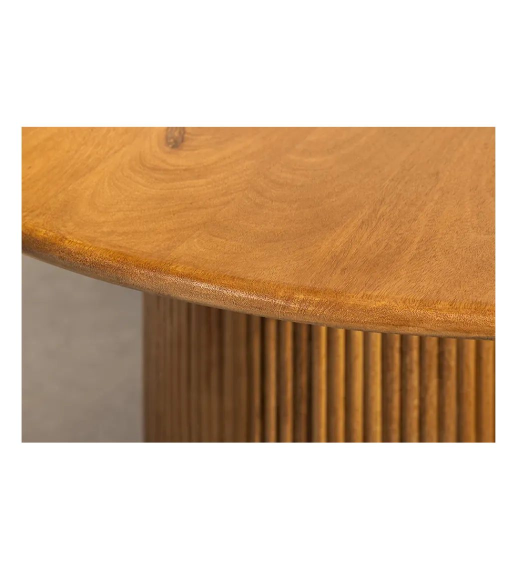Stół z szafką TRES CHIC 120 cm drewno mango brązowy*Invicta Interior New