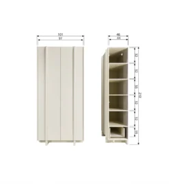 Szafa BASU 210 cm drewno sosny dust*WOOOD Sale