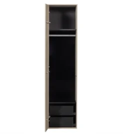 Szafa DAILY 200 x 50 cm drewno sosny szara*WOOOD