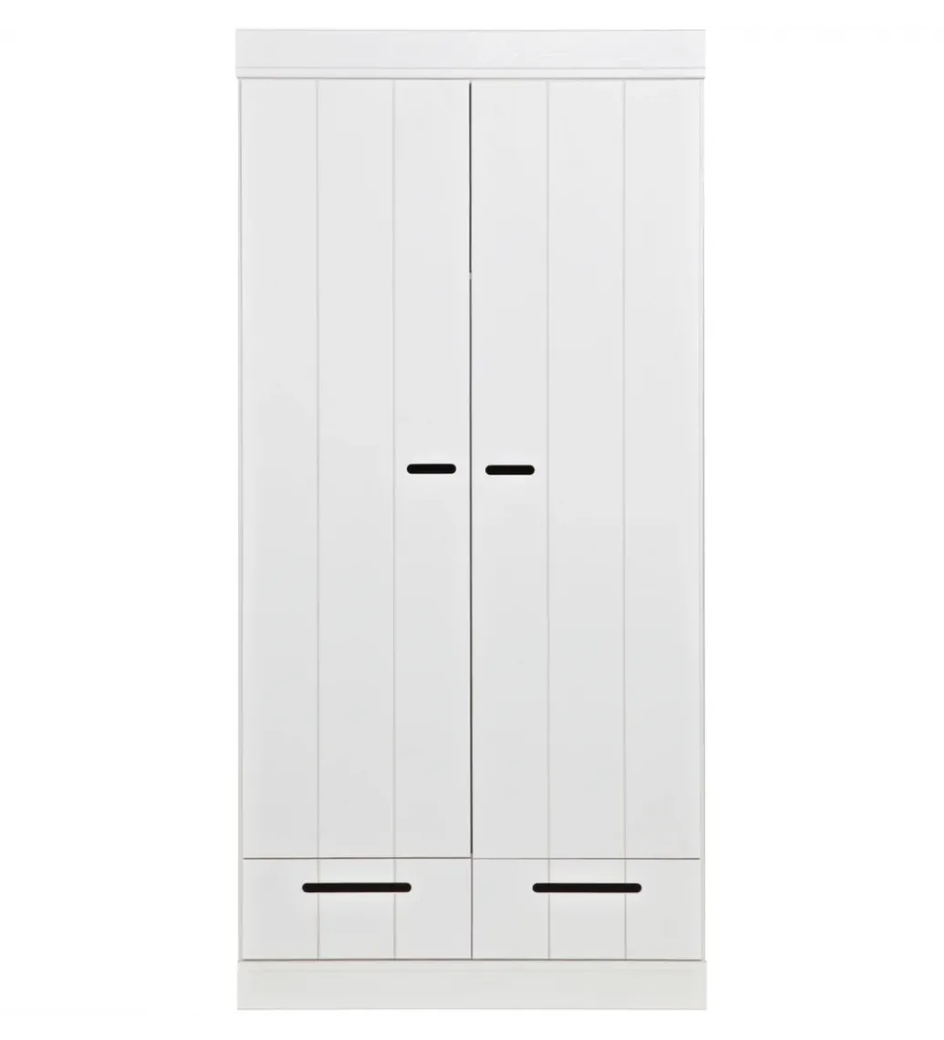 Szafa DRAWER 195 x 94 cm drewno sosna biała*WOOOD Hot