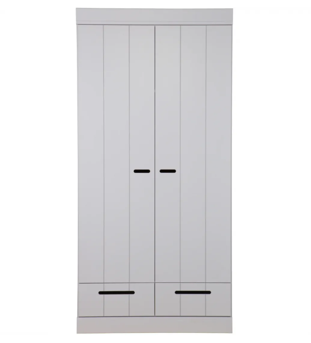 Szafa DRAWER 195 x 94 cm drewno sosna szara*WOOOD Sale