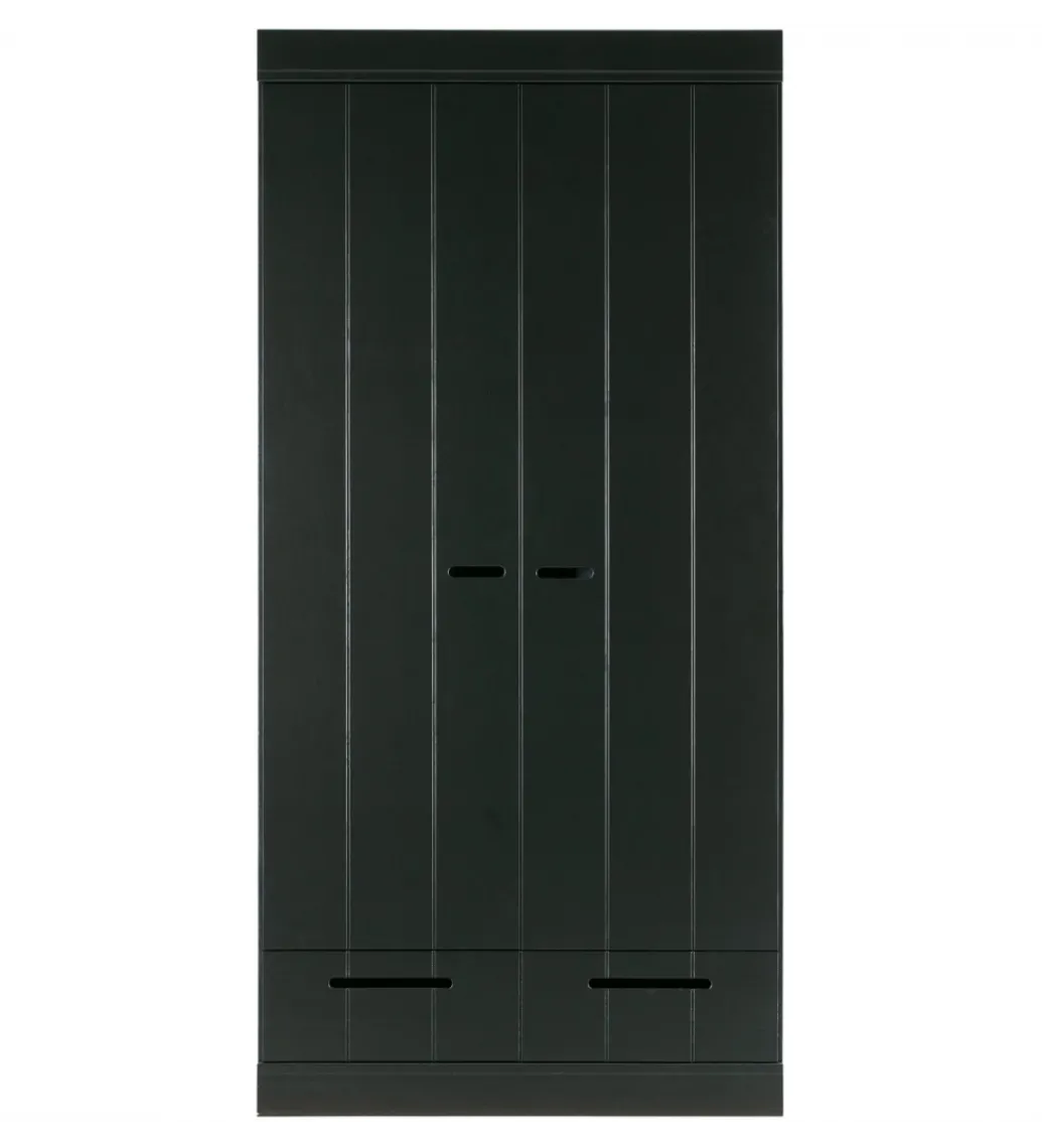 Szafa DRAWER 195 x 94 cm drewno sosna czarna*WOOOD Hot