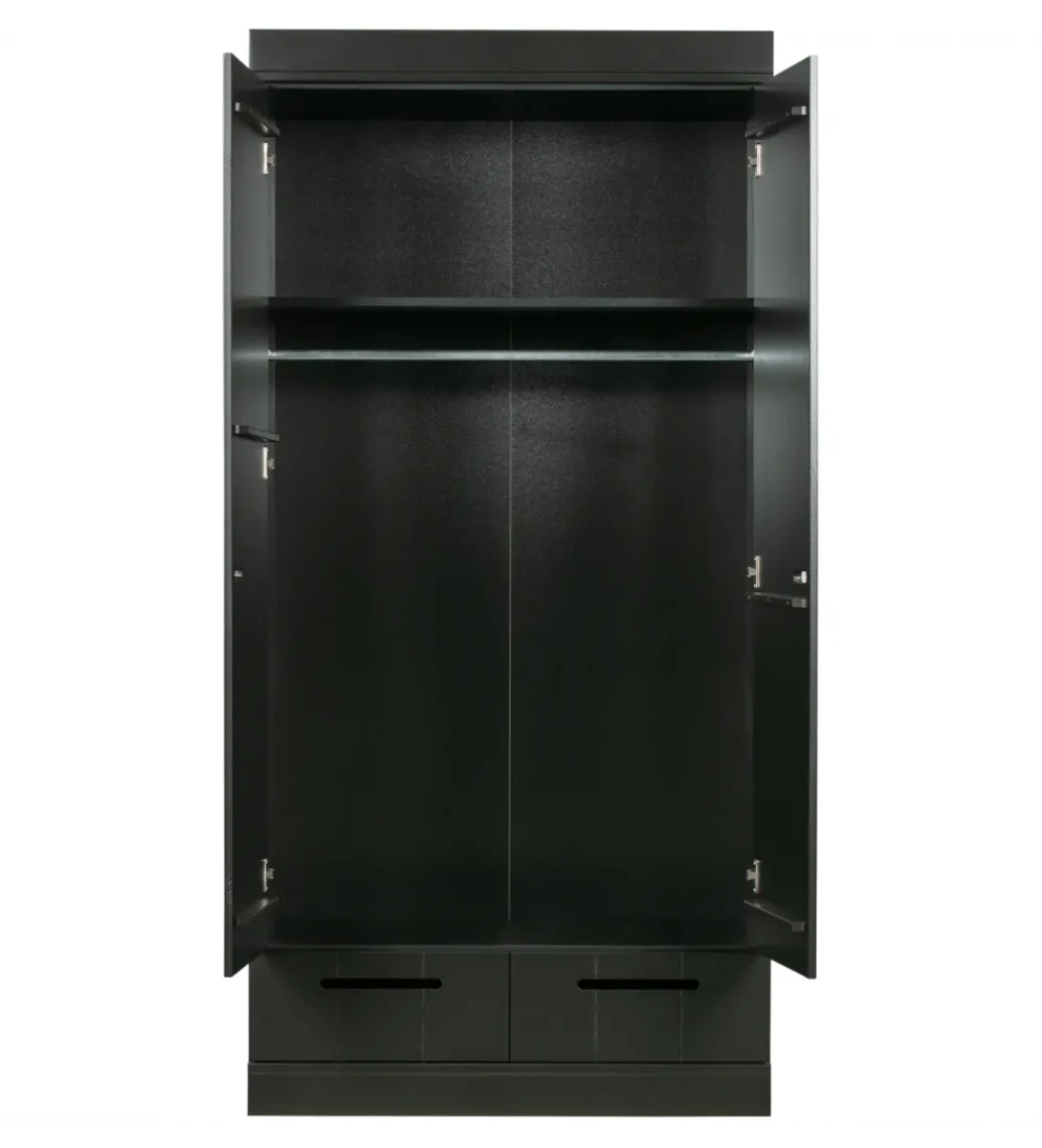 Szafa DRAWER 195 x 94 cm drewno sosna czarna*WOOOD Hot