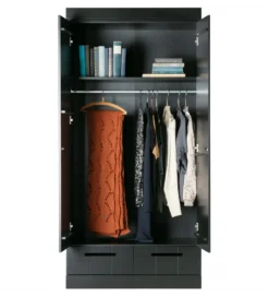 Szafa DRAWER 195 x 94 cm drewno sosna czarna*WOOOD Hot