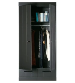 Szafa DRAWER 195 x 94 cm drewno sosna czarna*WOOOD Hot