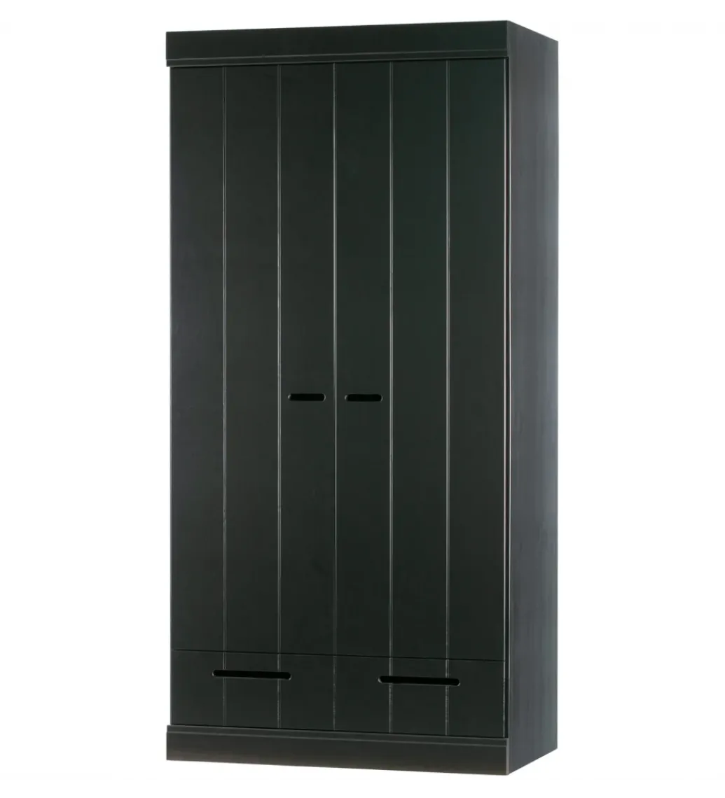 Szafa DRAWER 195 x 94 cm drewno sosna czarna*WOOOD Hot