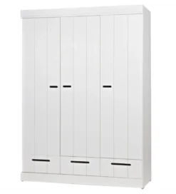Szafa DRAWER 195 x 140 cm drewno sosna biała*WOOOD Outlet