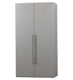 Szafa dwudrzwiowa RENS 110 cm dekor orzechowy szara*WOOOD Clearance