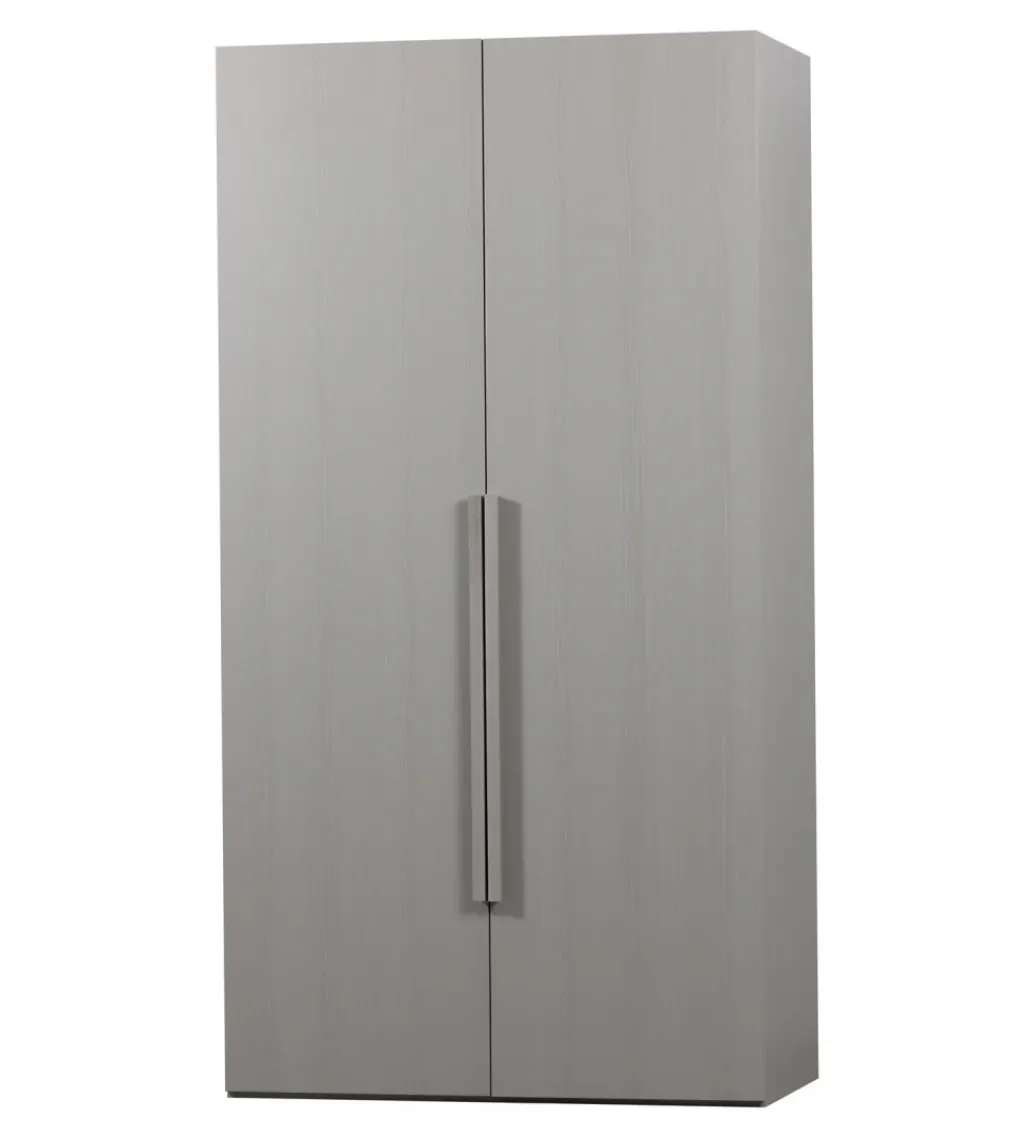 Szafa dwudrzwiowa RENS 110 cm dekor orzechowy szara*WOOOD Clearance
