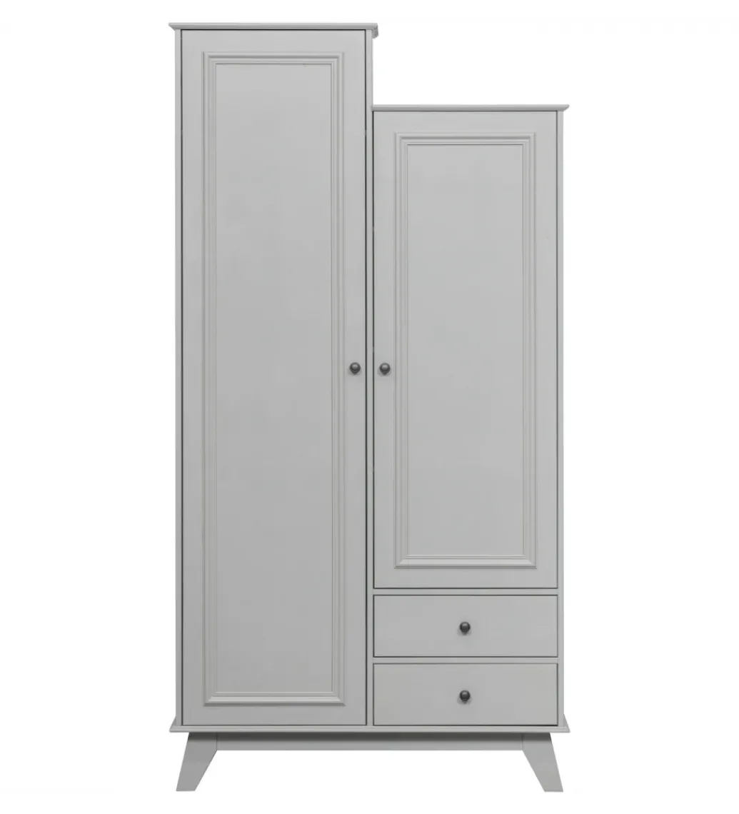Szafa LILY 190 cm drewno sosny szara*WOOOD New