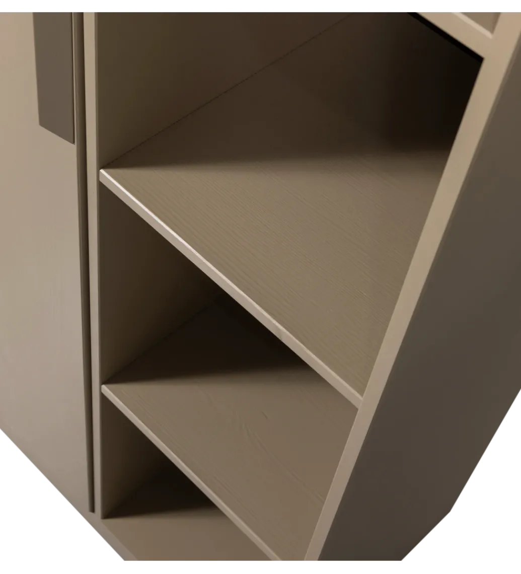Szafa LOWEN 221 cm drewno sosny piaskowa*WOOOD Discount