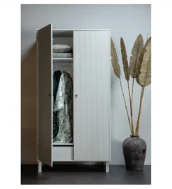 Szafa MADU 195 cm drewno sosna szara*WOOOD New