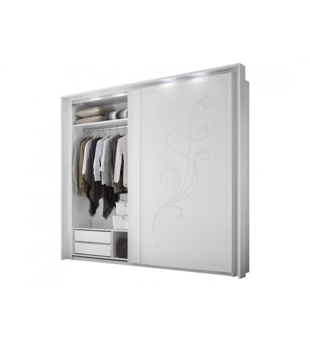 Szafa NIVEA 243 Cm X 230 Cm Biała Z Ozdobnym Nadrukiem*MCA Linia Włoska Sale